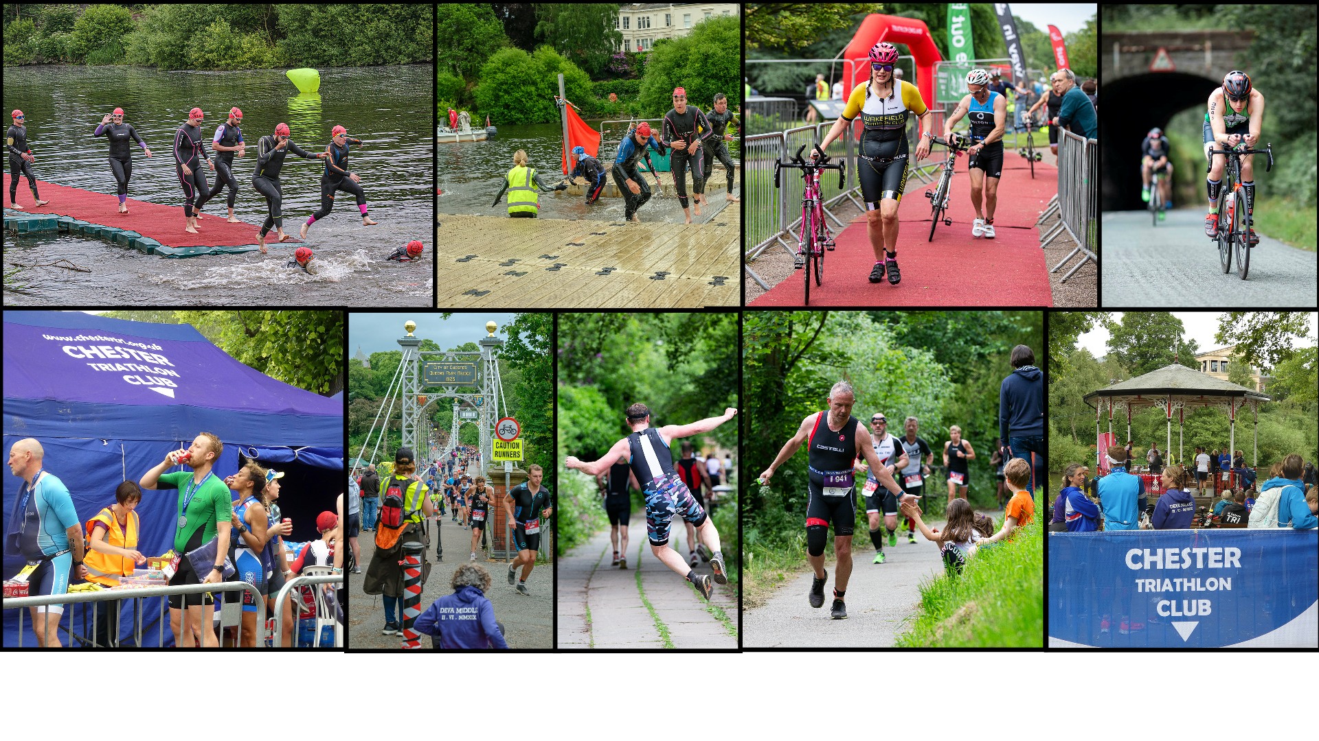 Chester Triathlon 2019 collage